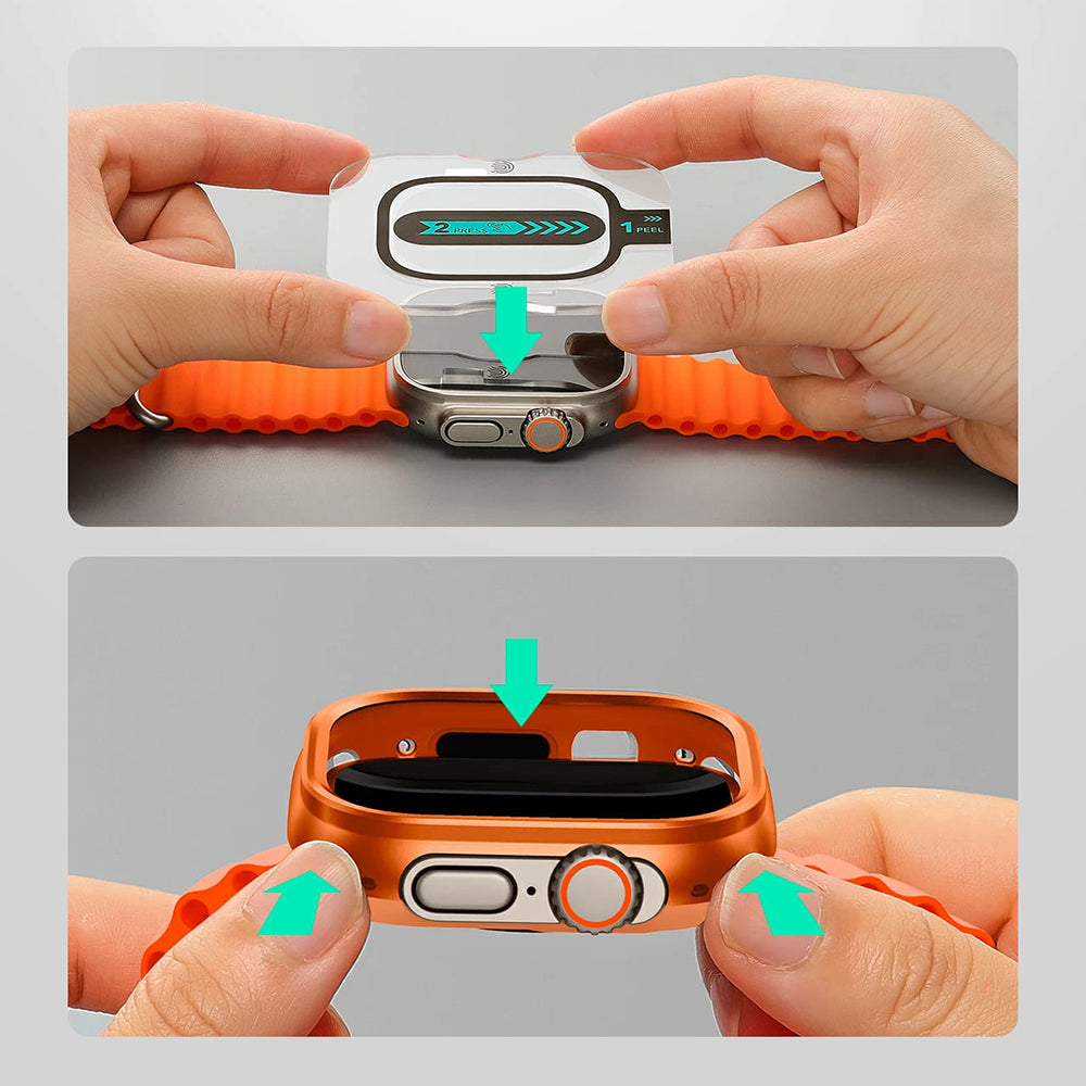 ESR Armorite -kotelo Apple Watch Ultra Seriesille, Harmaa
