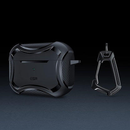 ESR Cyber Armor Tough -suojakotelo Apple AirPods Pro -sarjalle, Musta