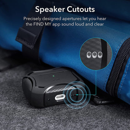ESR Cyber Armor Tough -suojakotelo Apple AirPods Pro -sarjalle, Musta