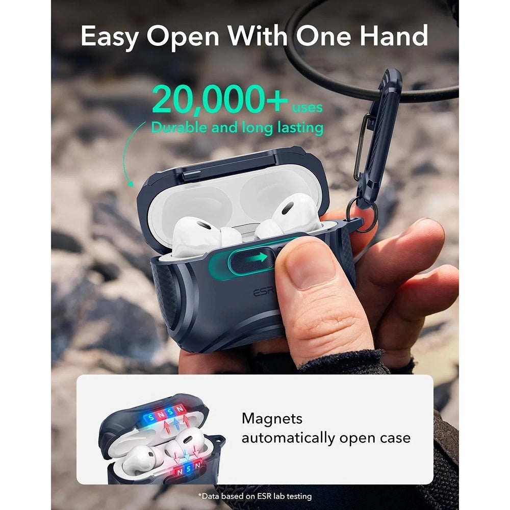 ESR Cyber FlickLock -kotelo Apple AirPods Pro 3:lle, Sininen
