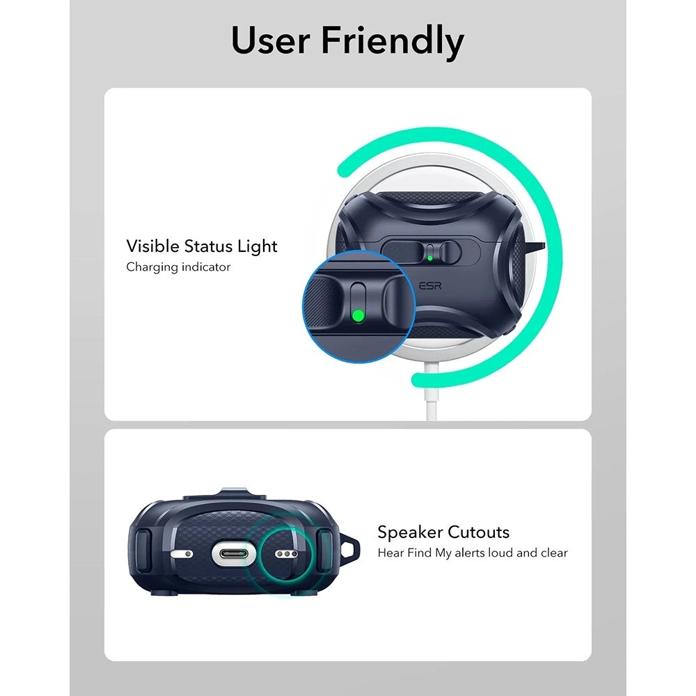 ESR Cyber FlickLock -kotelo Apple AirPods Pro 3:lle, Sininen