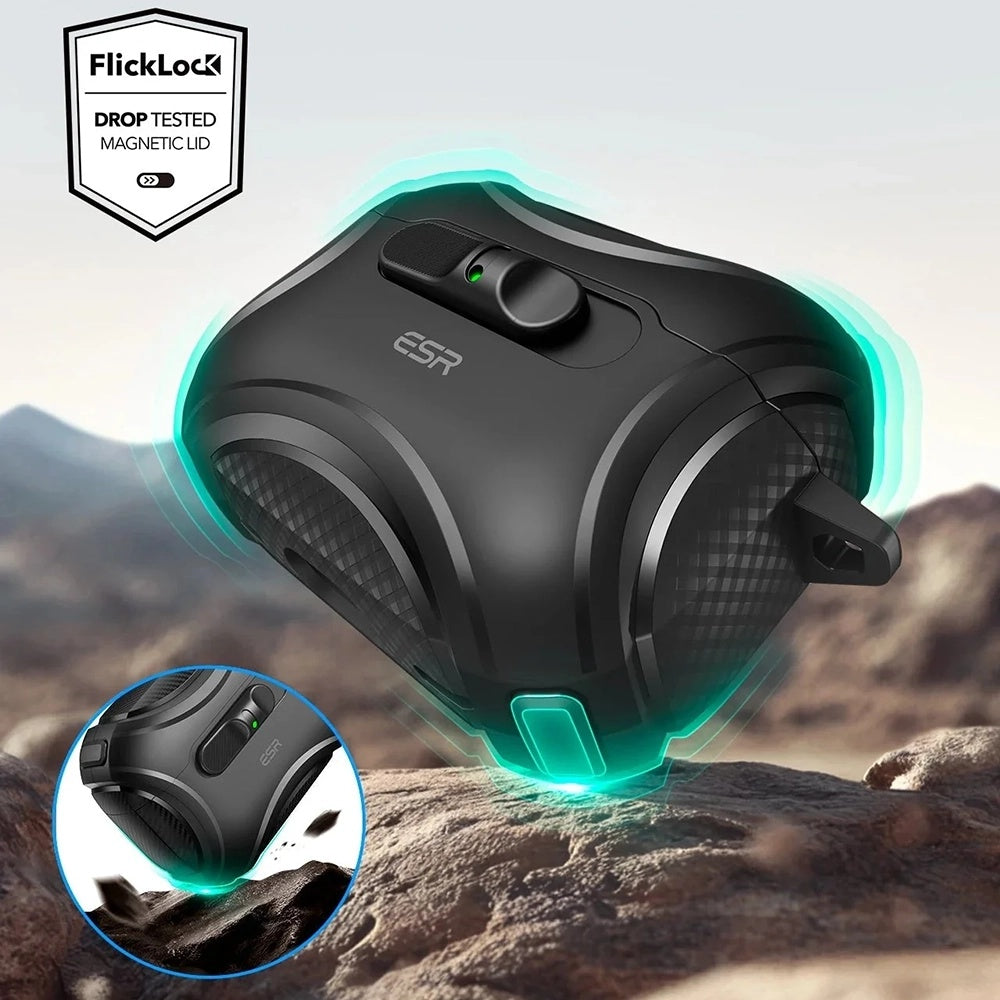 ESR Cyber FlickLock -kotelo Apple AirPods Pro 3:lle, Musta