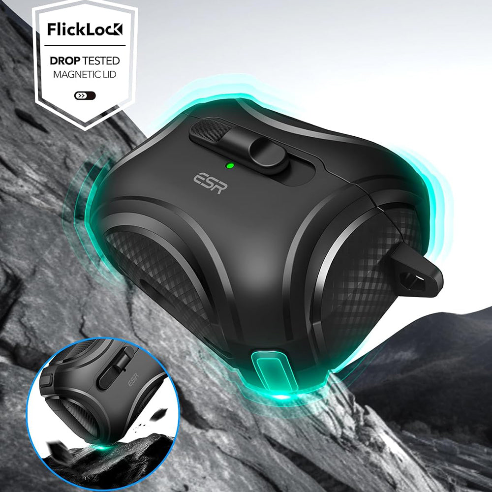 ESR Cyber -suojakotelo Apple AirPods Pro -sarjalle, Musta