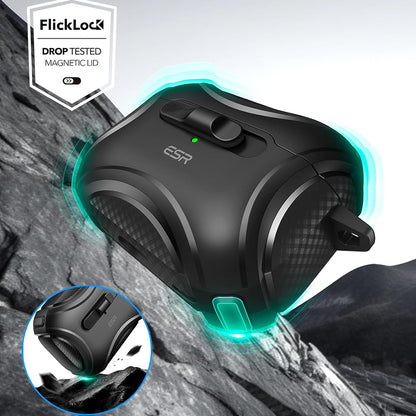 ESR Cyber -suojakotelo Apple AirPods Pro -sarjalle, Musta