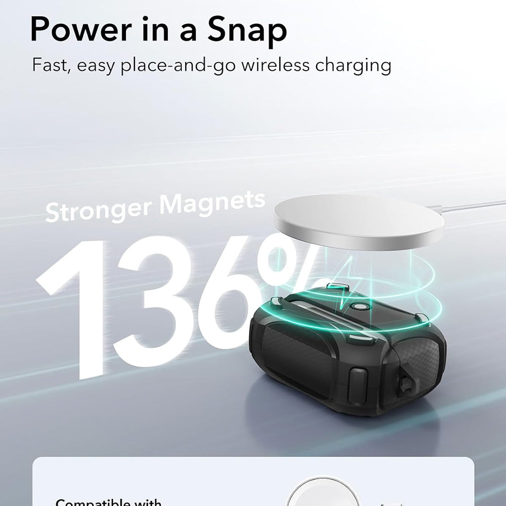 ESR Cyber -suojakotelo Apple AirPods Pro -sarjalle, Musta