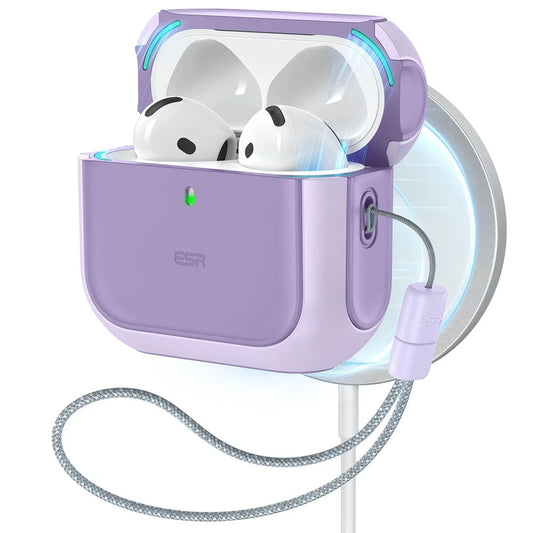 ESR Orbit Hybrid -suojakotelo Apple AirPods 4:lle, Violetti