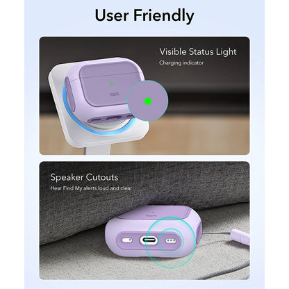 ESR Orbit Hybrid -suojakotelo Apple AirPods Pro 3:lle, Violetti