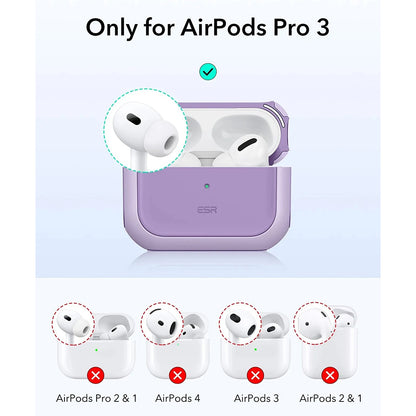 ESR Orbit Hybrid -suojakotelo Apple AirPods Pro 3:lle, Violetti