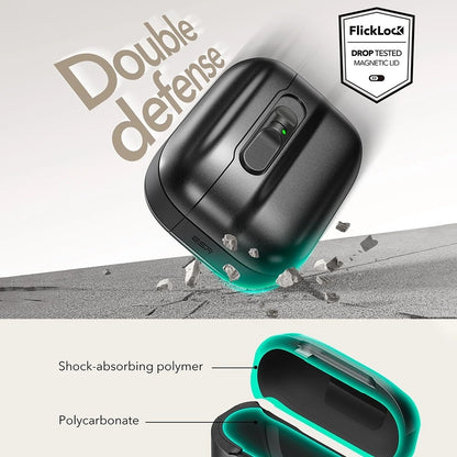 ESR Pulse Magnetic FlickLock -kotelo Apple AirPods Pro 3:lle, Valkoinen