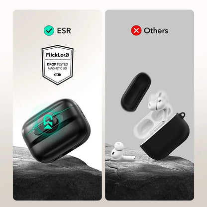 ESR Pulse Magnetic FlickLock -kotelo Apple AirPods Pro 3:lle, Valkoinen