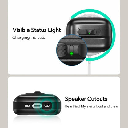 ESR Pulse Magnetic FlickLock -kotelo Apple AirPods Pro 3:lle, Valkoinen