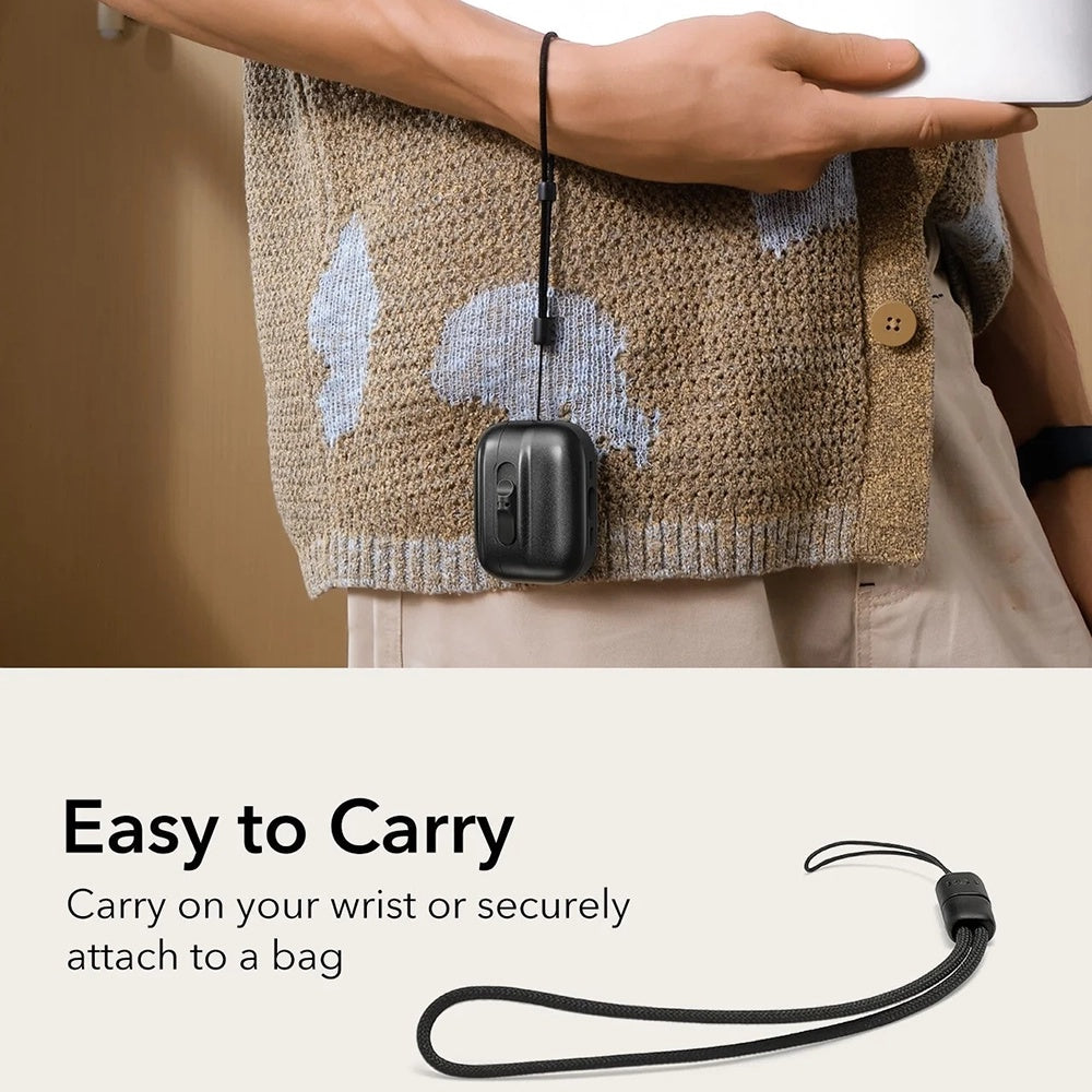 ESR Pulse Magnetic FlickLock -kotelo Apple AirPods Pro 3:lle, Musta