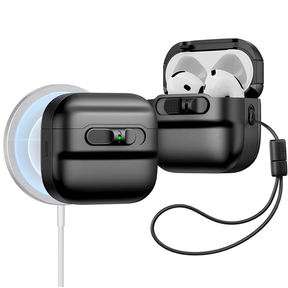 ESR Pulse -kuori Apple AirPods 4:lle, Musta