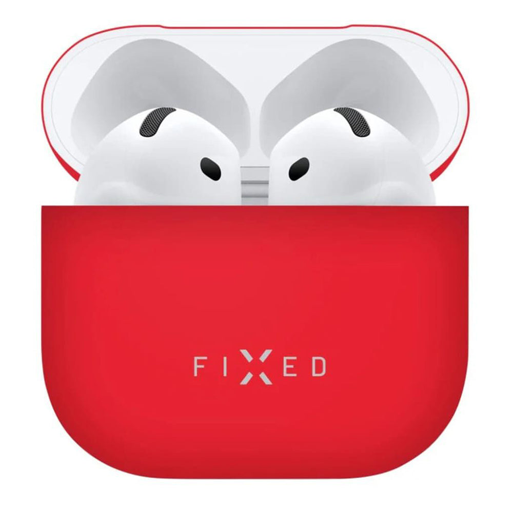 Fixed Silky -suojakotelo Apple AirPods 4:lle, Punainen