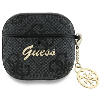 Guess 4G Charm -kotelo Apple AirPods 4:lle, Musta