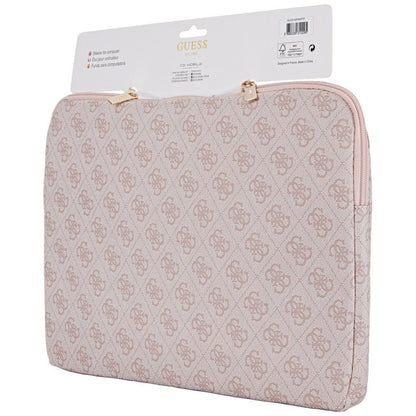 Guess 4G Triangle Logo Case for 14-inch Laptop, Pink