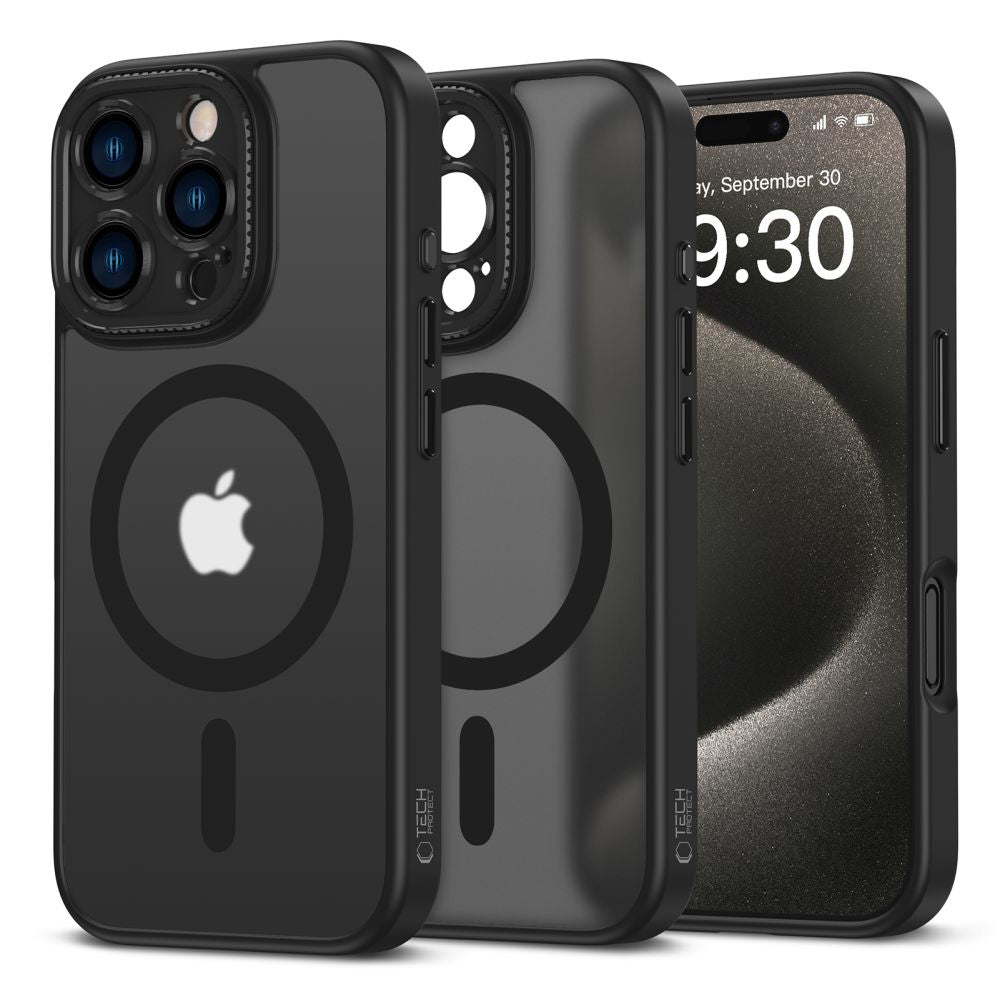 MagSafe-kotelo Apple iPhone 16 Pro:lle, Tech-Protect, Magcam, musta 