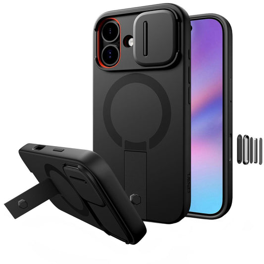 MagSafe-kotelo Apple iPhone 17:lle, Tech-Protect, Kevlar Aura, Musta
