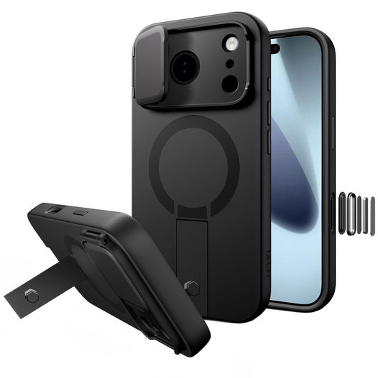 MagSafe-kotelo Apple iPhone 17 Pro Maxille, Tech-Protect, Kevlar Aura, Musta