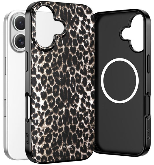 MagSafe-kotelo Apple iPhone 17:lle, Tech-Protect, Lamano Leopard, Musta