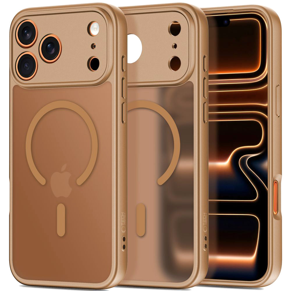 MagSafe-kotelo Apple iPhone 17 Pro Maxille, Tech-Protect, BasicMag, Matta Ruskea