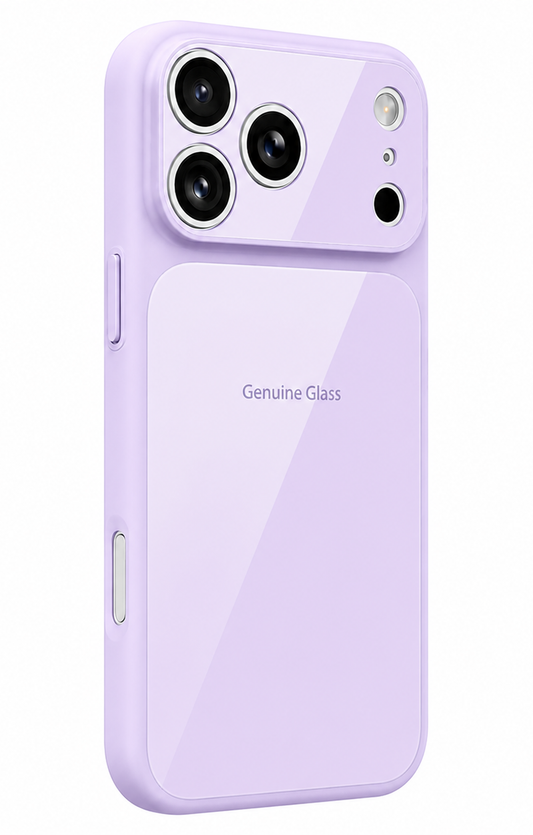 MagSafe-kuori Apple iPhone 17:lle, OEM, aitoa lasia, violetti