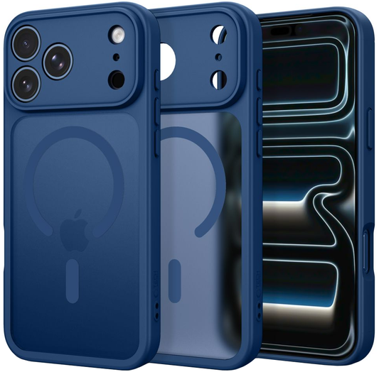 MagSafe-kuori Apple iPhone 18 Pro Max / 17 Pro Max, Tech-Protect, BasicMag, Matta Laivastonsininen