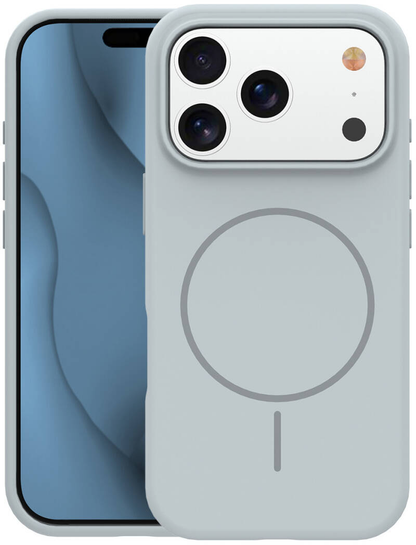 MagSafe-kuori Apple iPhone 18 Pro Max / 17 Pro Max, OEM, ohut silikoni, harmaa