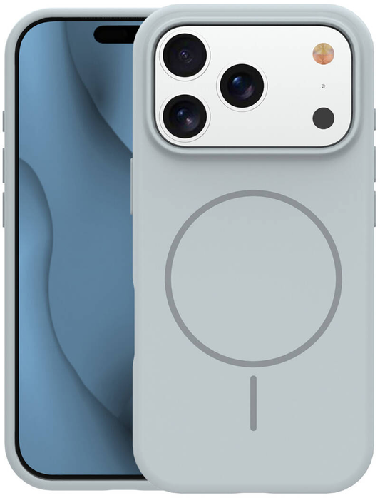 MagSafe-kuori Apple iPhone 18 Pro Max / 17 Pro Max, OEM, ohut silikoni, harmaa