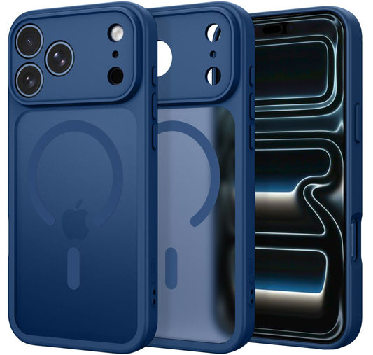 MagSafe-kuori Apple iPhone 18 Pro / 17 Pro:lle, Tech-Protect, BasicMag, Matta Laivastonsininen