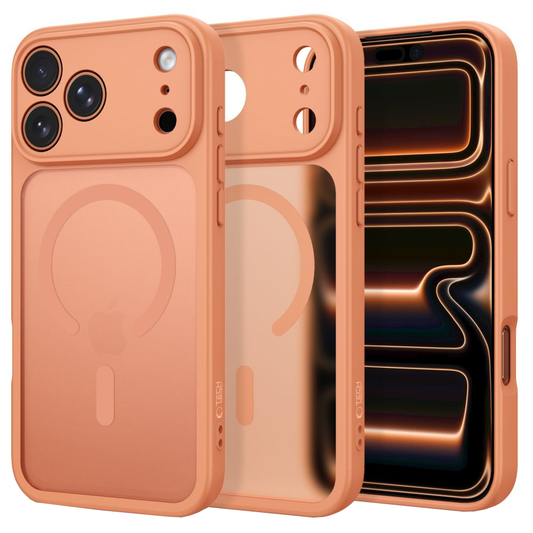 MagSafe-kuori Apple iPhone 18 Pro / 17 Pro:lle, Tech-Protect, BasicMag, Matta Oranssi