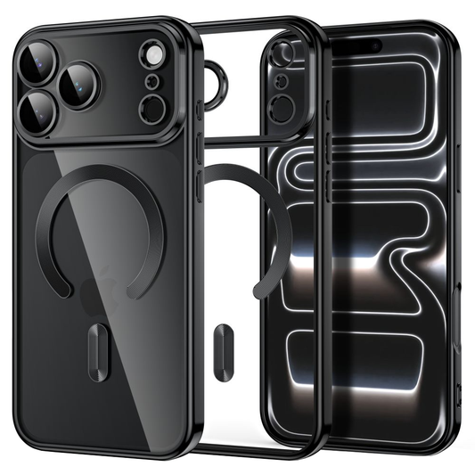 MagSafe-kuori Apple iPhone 18 Pro Max / 17 Pro Max, Tech-Protect, Magflex, satiinimusta