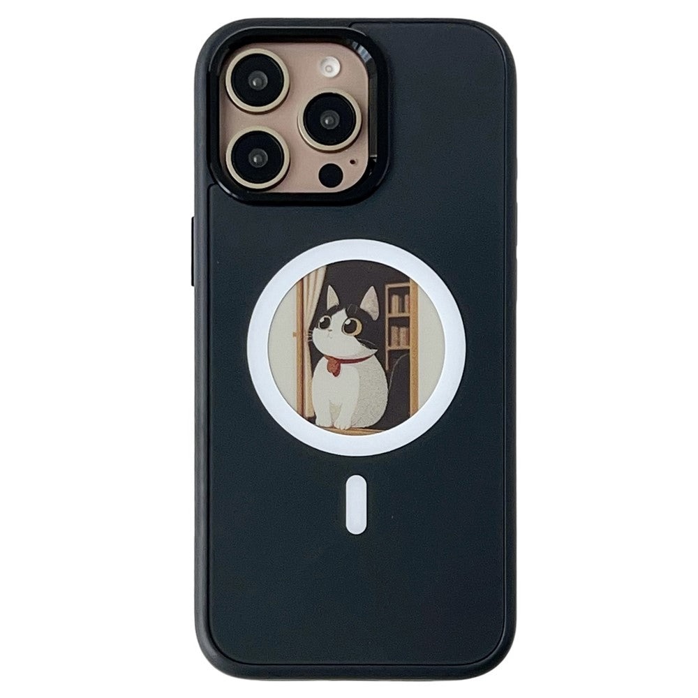 MagSafe Case for Apple iPhone 15 Pro Max, OEM, Round Screen Smart E-Ink, Black