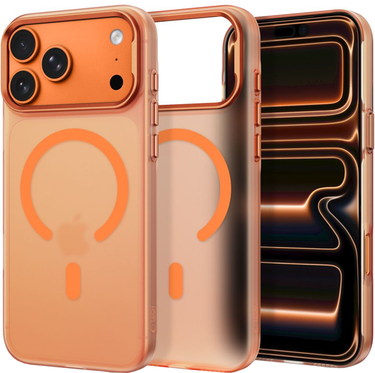 MagSafe-kuori Apple iPhone 18 Pro Max / 17 Pro Max, Tech-Protect, MagZero, Matta Oranssi