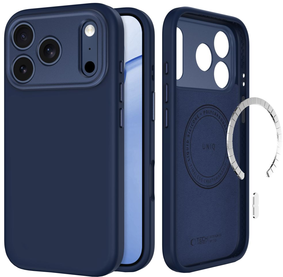 MagSafe-kuori Apple iPhone 18 Pro Max / 17 Pro Max, Tech-Protect, Uniq CC, Laivastonsininen