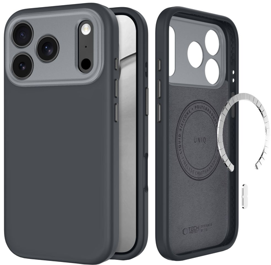 MagSafe-kuori Apple iPhone 18 Pro Max / 17 Pro Max, Tech-Protect, Uniq CC, Harmaa