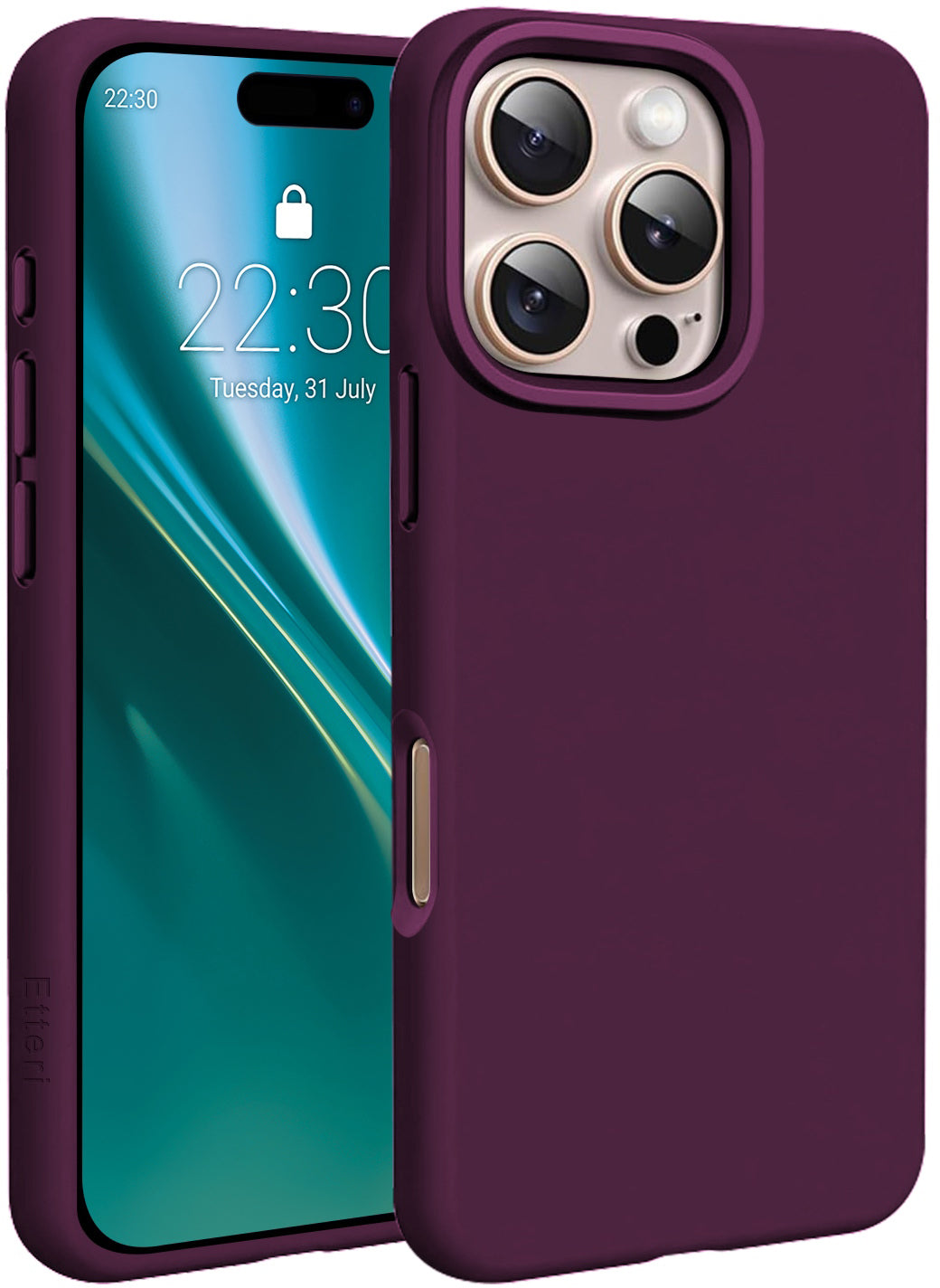MagSafe-kuori Apple iPhone 16 Pro:lle, Etteri, Silicone Mag, Viininpunainen