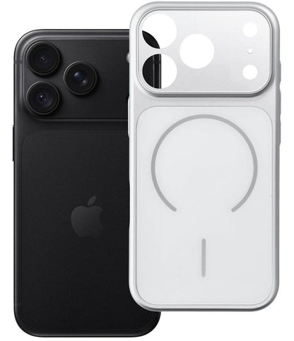 MagSafe-kuori Apple iPhone 18 Pro / 17 Pro -puhelimelle, OEM, Make 18, hopeanvärinen