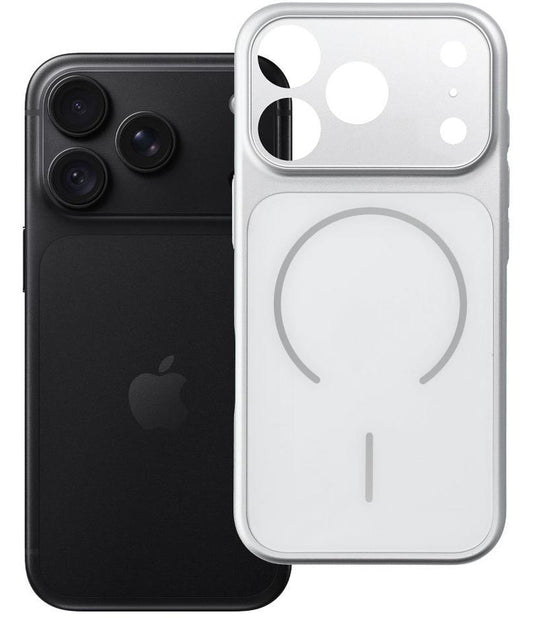 MagSafe-kuori Apple iPhone 18 Pro / 17 Pro -puhelimelle, OEM, Make 18, hopeanvärinen