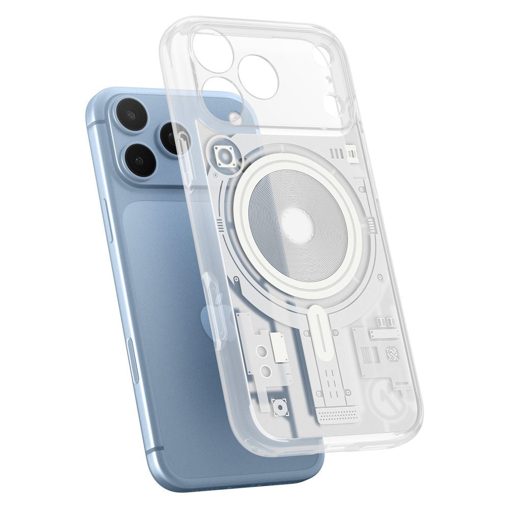 MagSafe Case for Apple iPhone 18 Pro / 17 Pro, Spigen, C11 Ultra Hybrid MagFit Element, White ACS12308