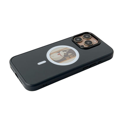 MagSafe Case for Apple iPhone 15 Pro, OEM, Round Screen Smart E-Ink, Black