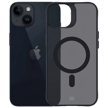 MagSafe-kuori Apple iPhone 15:lle, 3MK, Smoke MagCase, Musta