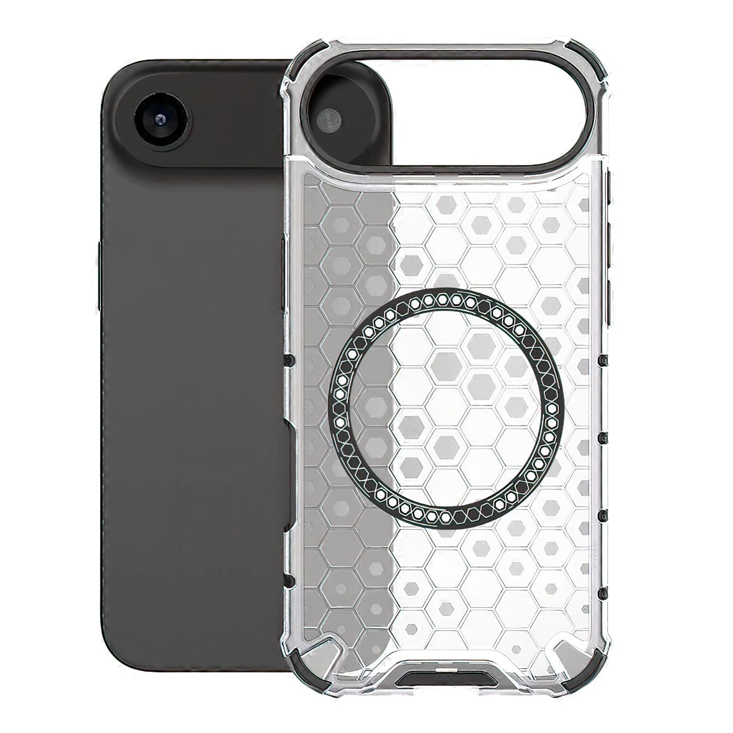 MagSafe-kotelo Apple iPhone 17 Airille, Techsuit, HoneyComb Shield, Valkoinen