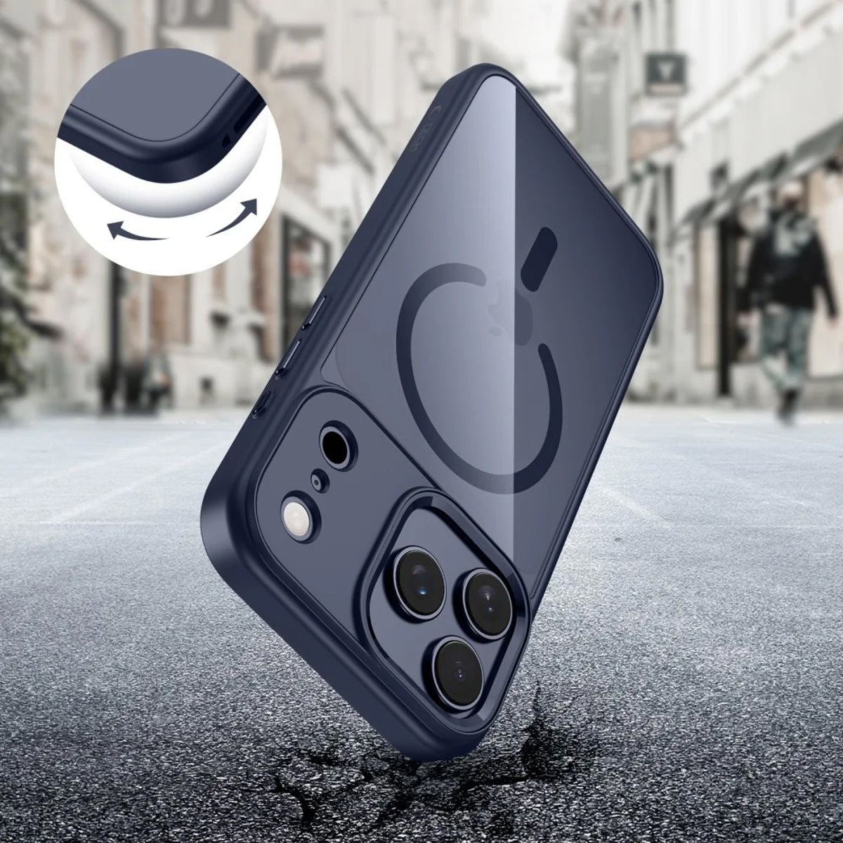 MagSafe-kotelo Apple iPhone 17 Prolle, Tech-Protect, Magmat, Tummansininen