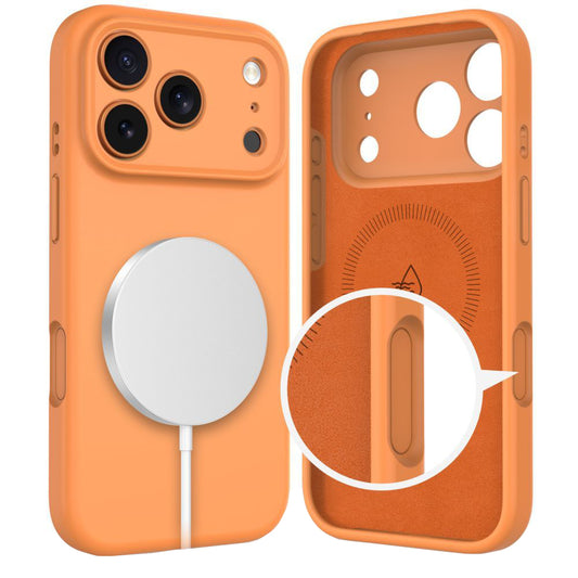 MagSafe-kotelo Apple iPhone 17 Prolle, Tech-Protect, Silikoni, Oranssi