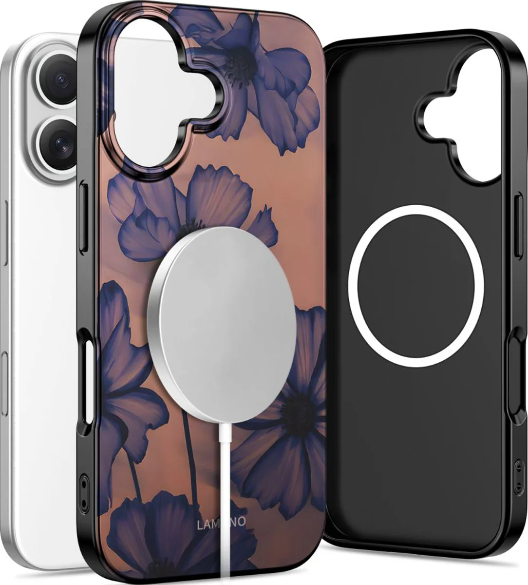 MagSafe-kotelo Apple iPhone 17:lle, Tech-Protect, Lamano Velvet Night, Musta