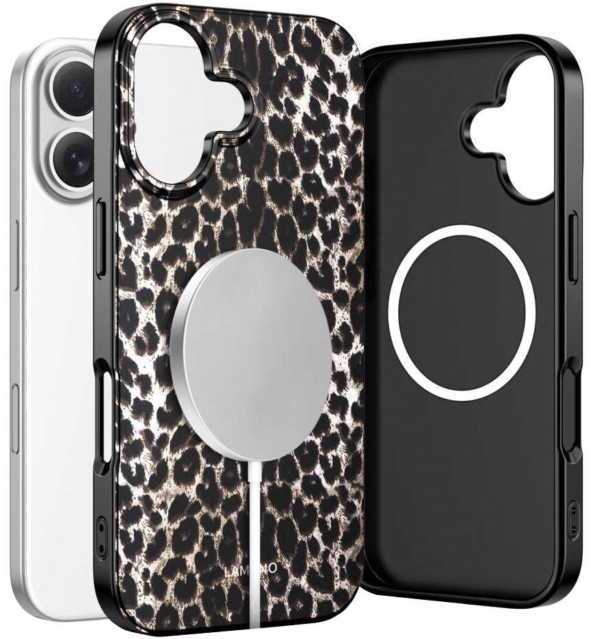 MagSafe-kotelo Apple iPhone 17:lle, Tech-Protect, Lamano Leopard, Musta