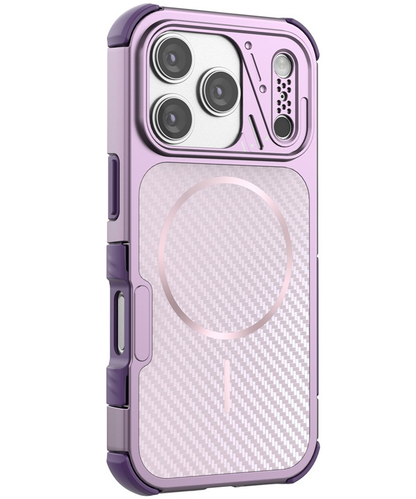 MagSafe Case for Apple iPhone 18 Pro Max / 17 Pro Max, OEM, Carbon and Corner Protection, Purple