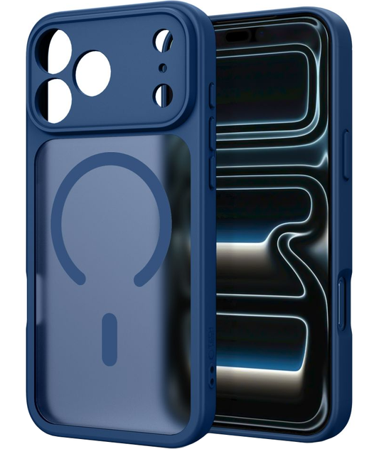 MagSafe-kuori Apple iPhone 18 Pro / 17 Pro:lle, Tech-Protect, BasicMag, Matta Laivastonsininen