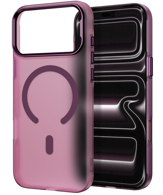 MagSafe-kuori Apple iPhone 18 Pro / 17 Pro:lle, Tech-Protect, MagZero, Matta Viininpunainen